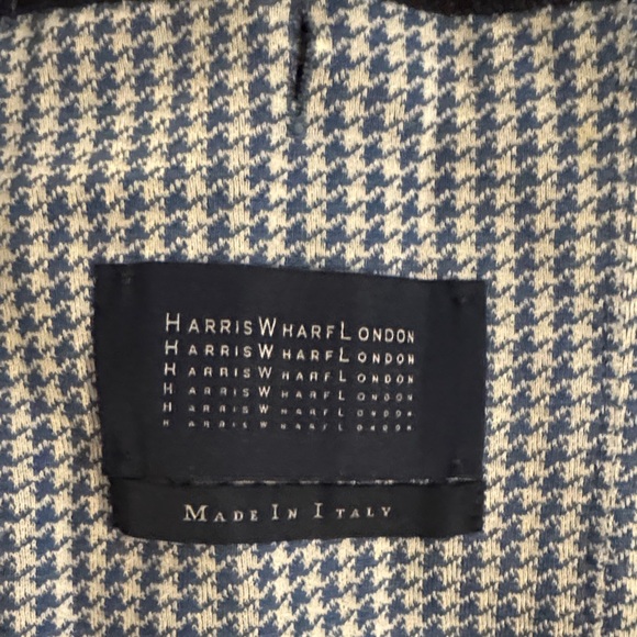 Harris Wharf London Hoodstooth Blazer for Men - Made in ITALY - Picture 3 of 7
